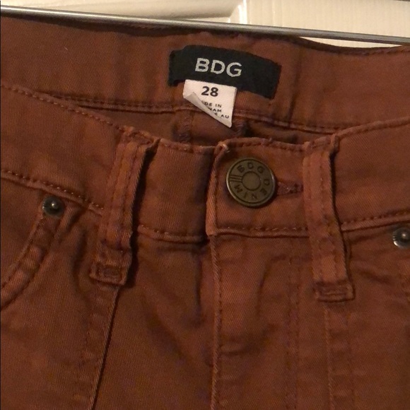 Brown twill utility pants - Picture 2 of 2